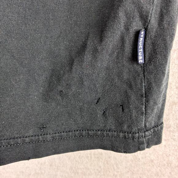 Structure Muscle Tank Crew Neck Women Small Black Minimalist 100 Cotton Gym READ - Picture 4 of 8